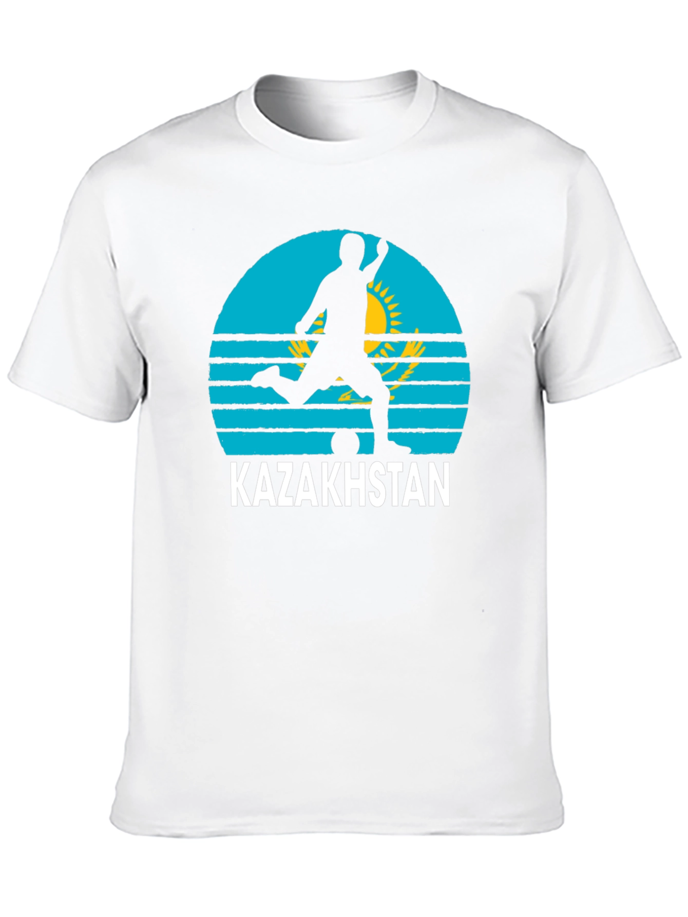 Kazakhstan Soccer T-Shirt - Black