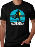 Kazakhstan Soccer T-Shirt - Black