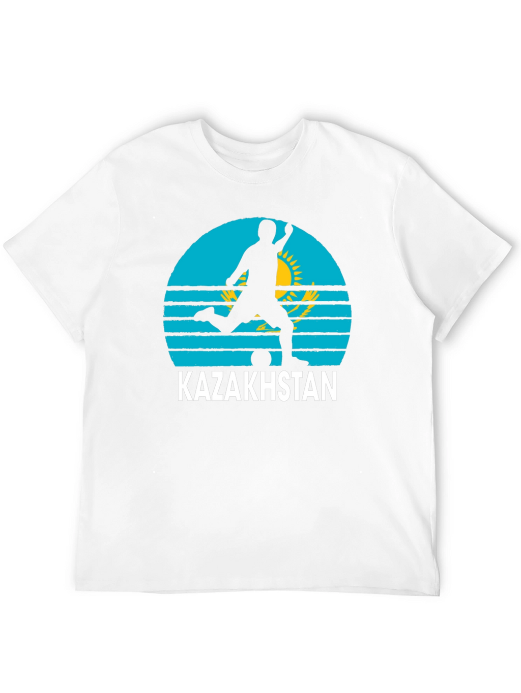 Kazakhstan Soccer T-Shirt - Black