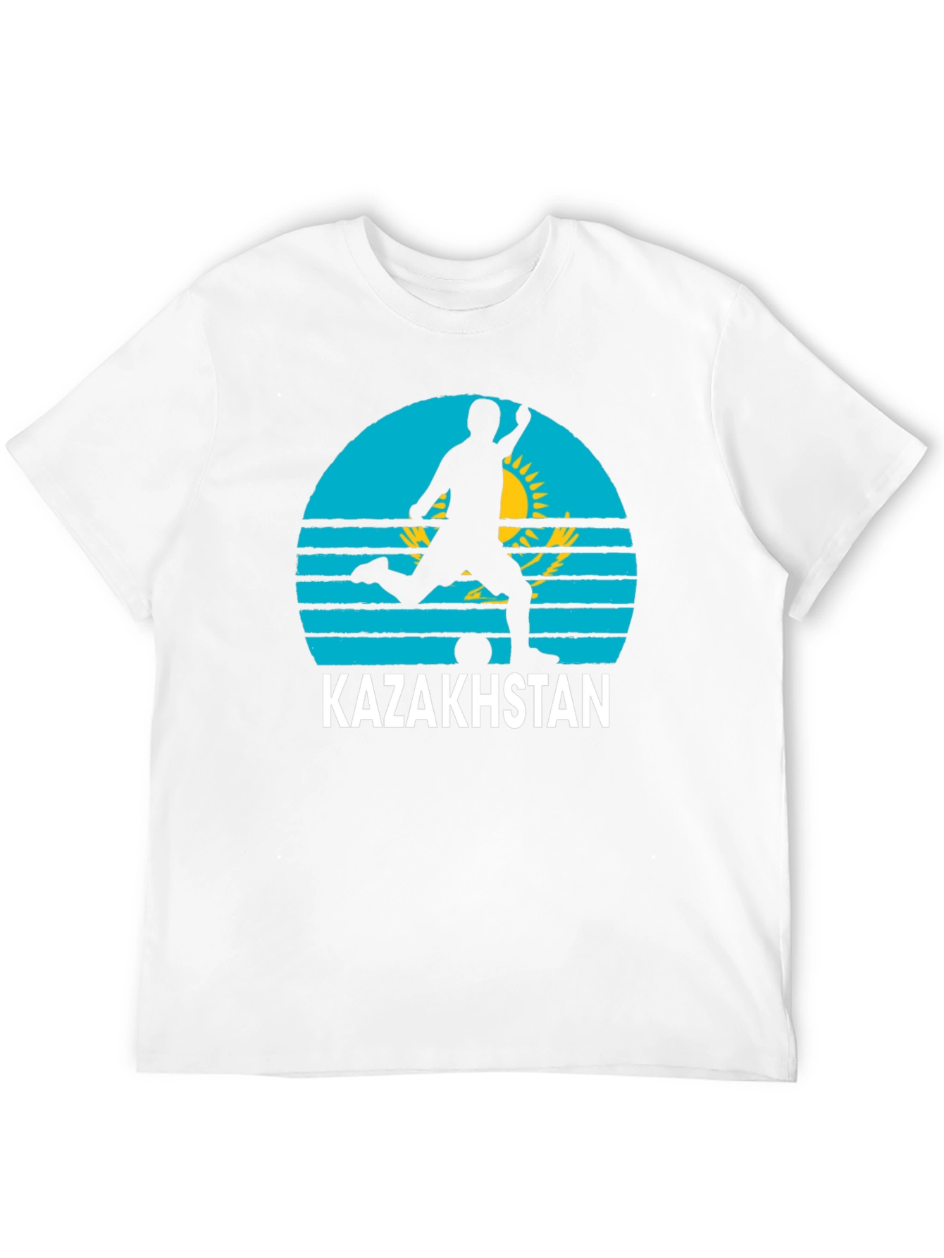 Kazakhstan Soccer T-Shirt - Black