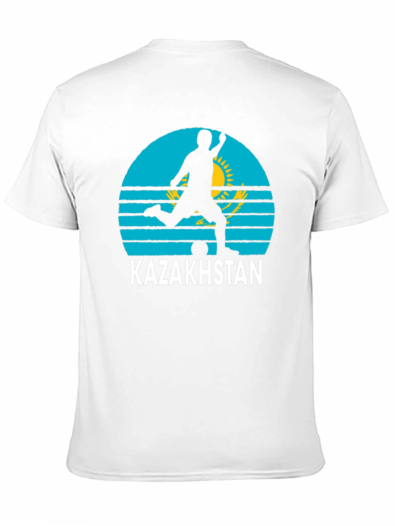 Kazakhstan Soccer T-Shirt - Black