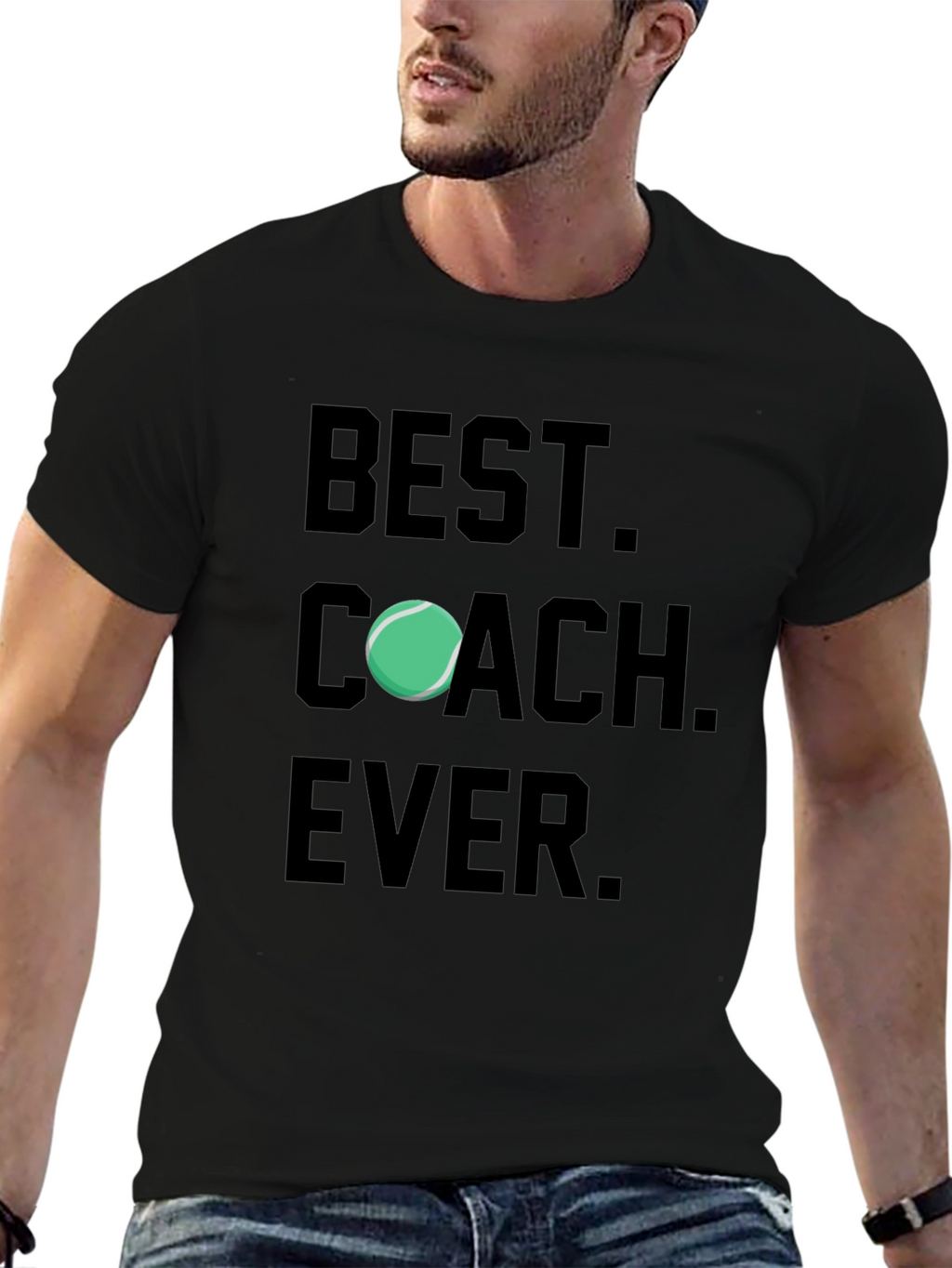 Best Coach Ever T-Shirt Tennis Gift