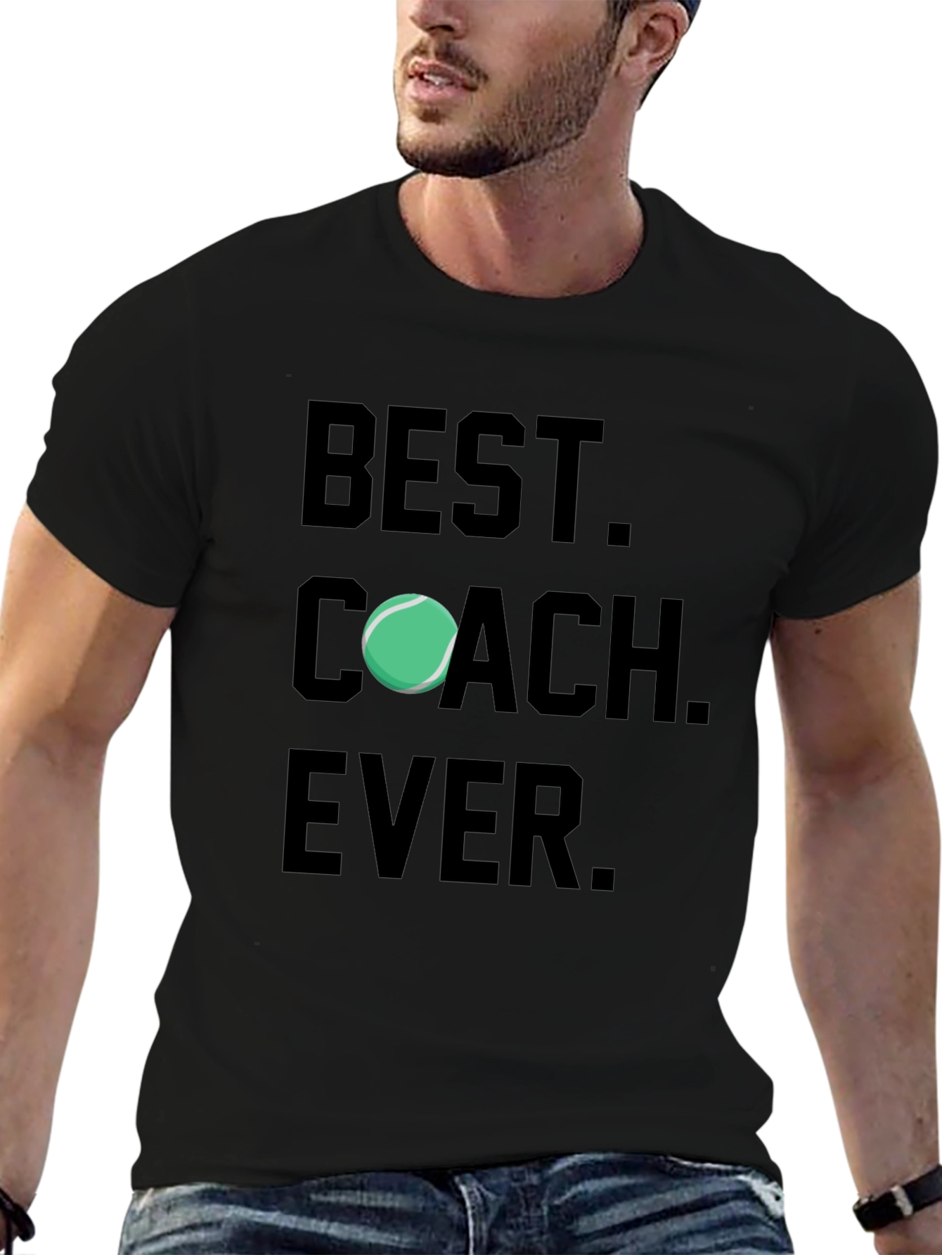 Best Coach Ever T-Shirt Tennis Gift