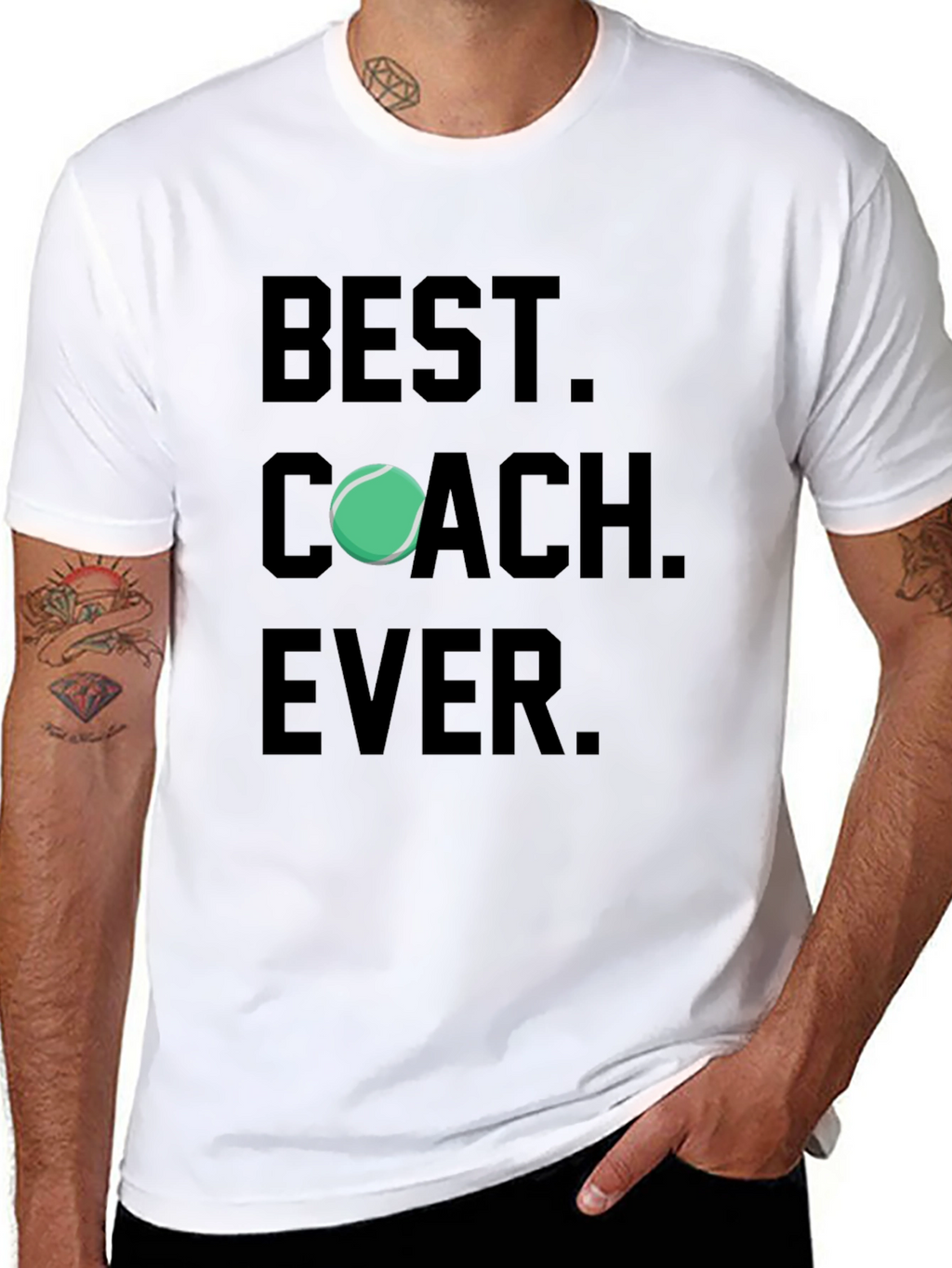 Best Coach Ever T-Shirt Tennis Gift