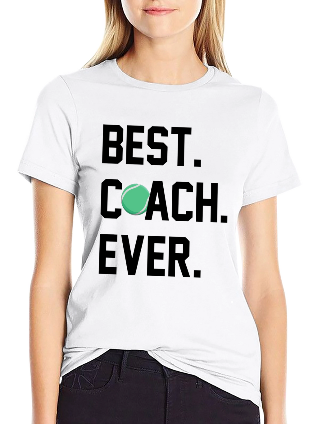 Best Coach Ever T-Shirt Tennis Gift