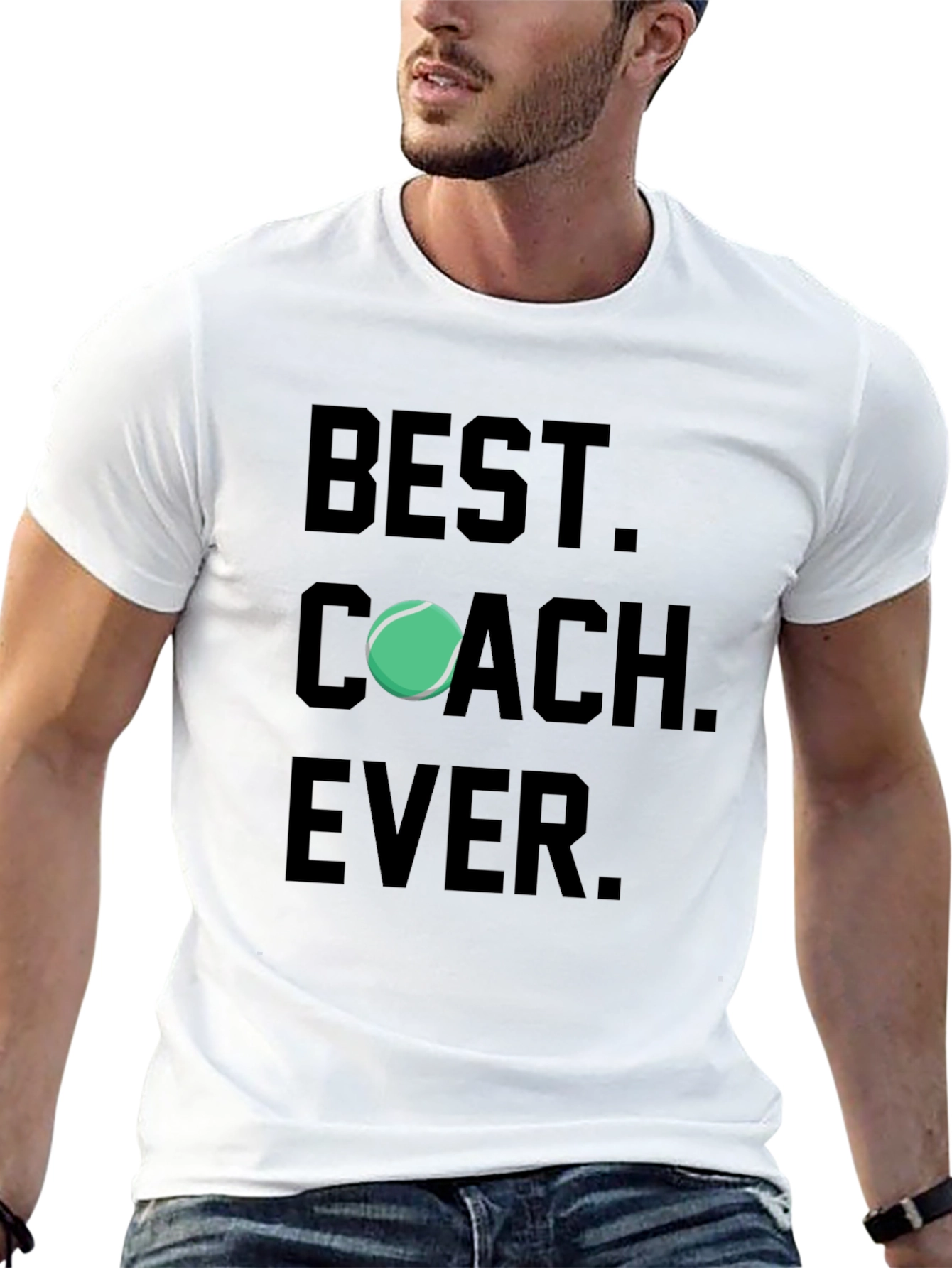 Best Coach Ever T-Shirt Tennis Gift