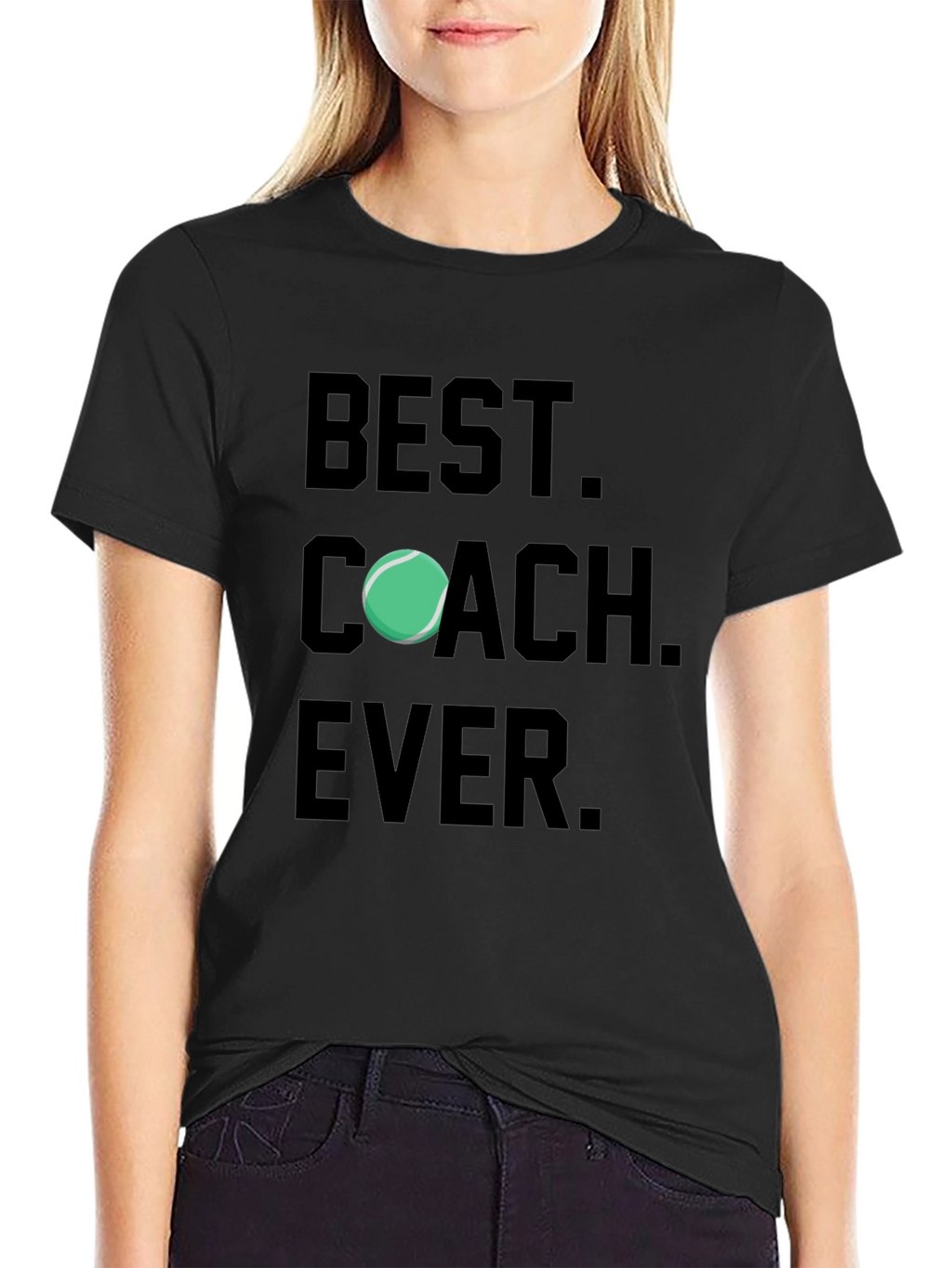 Best Coach Ever T-Shirt Tennis Gift