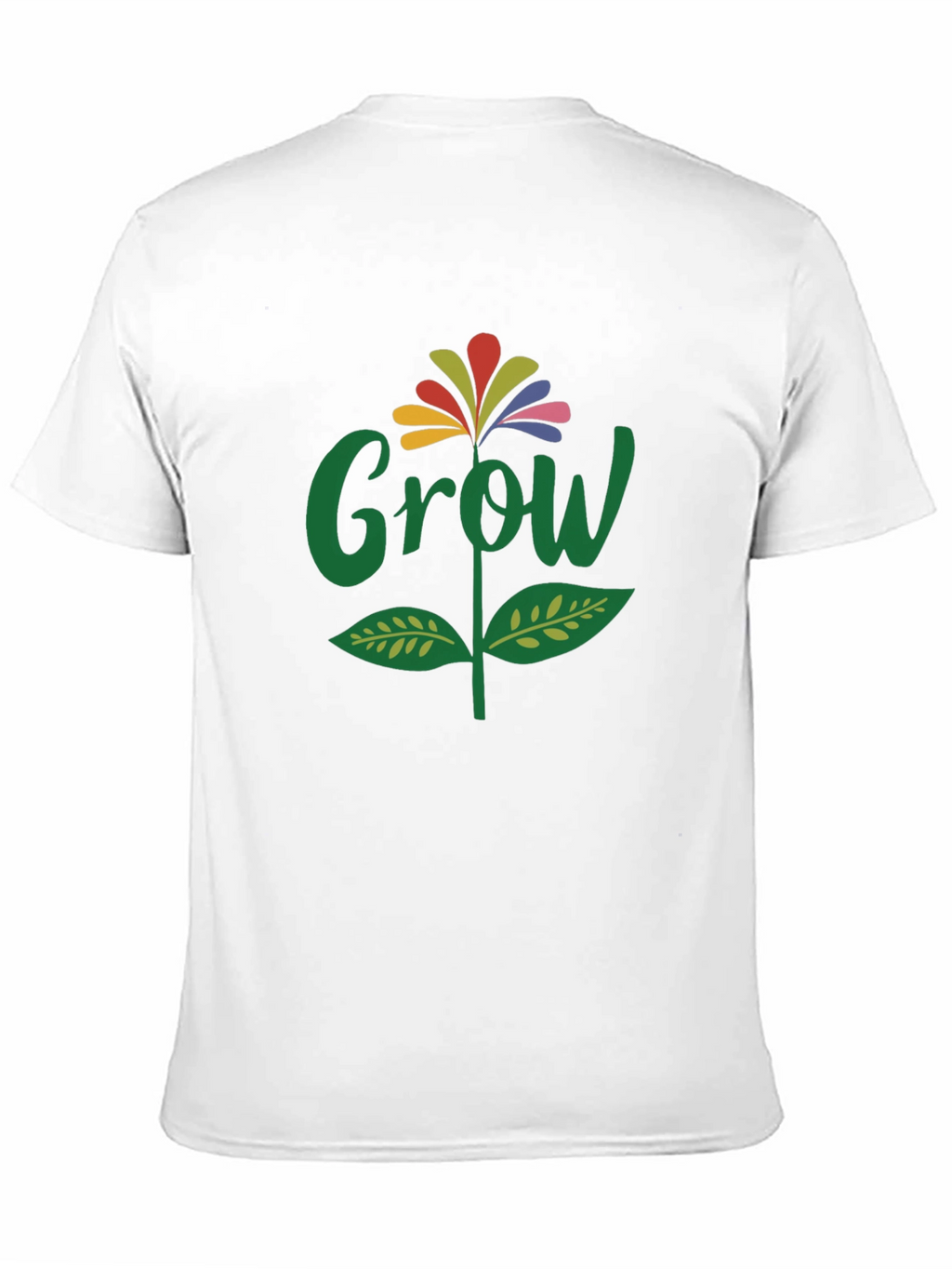 Grow Flower Graphic T-Shirt - Black