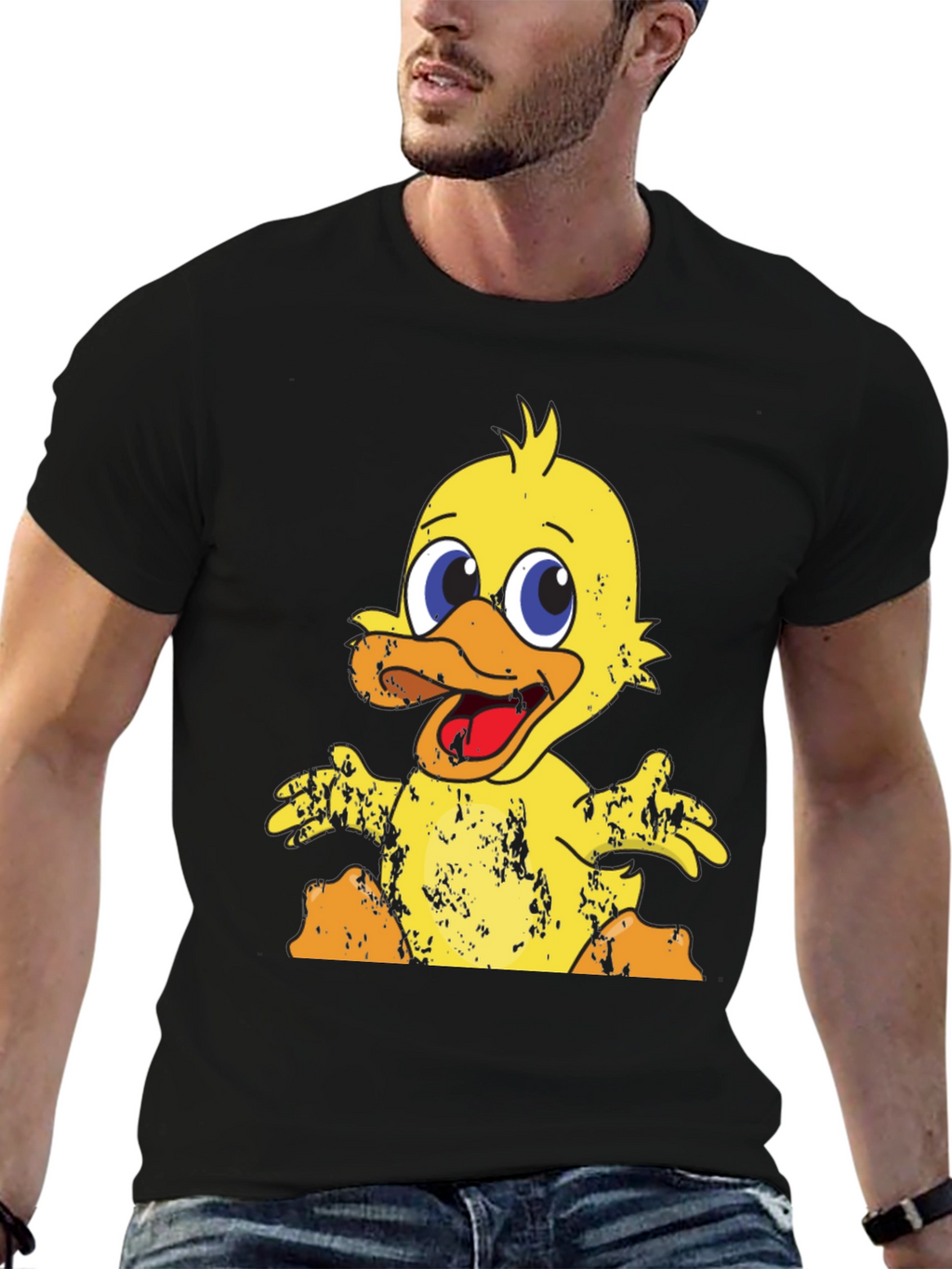 Cute Cartoon Duck Graphic Tee