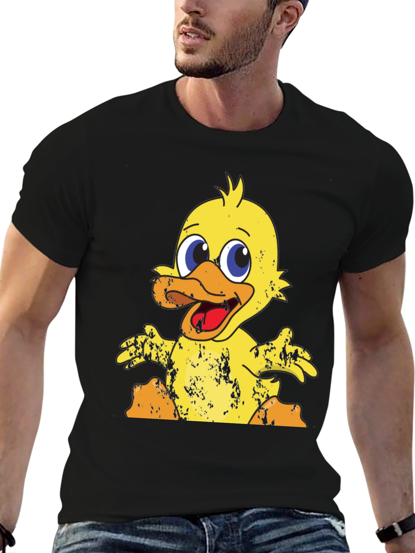 Cute Cartoon Duck Graphic Tee