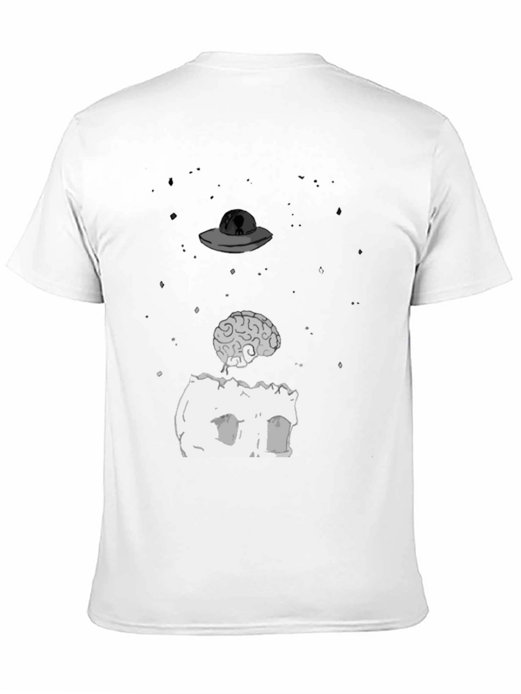 UFO Brain T-Shirt - Funny Alien Abduction Tee