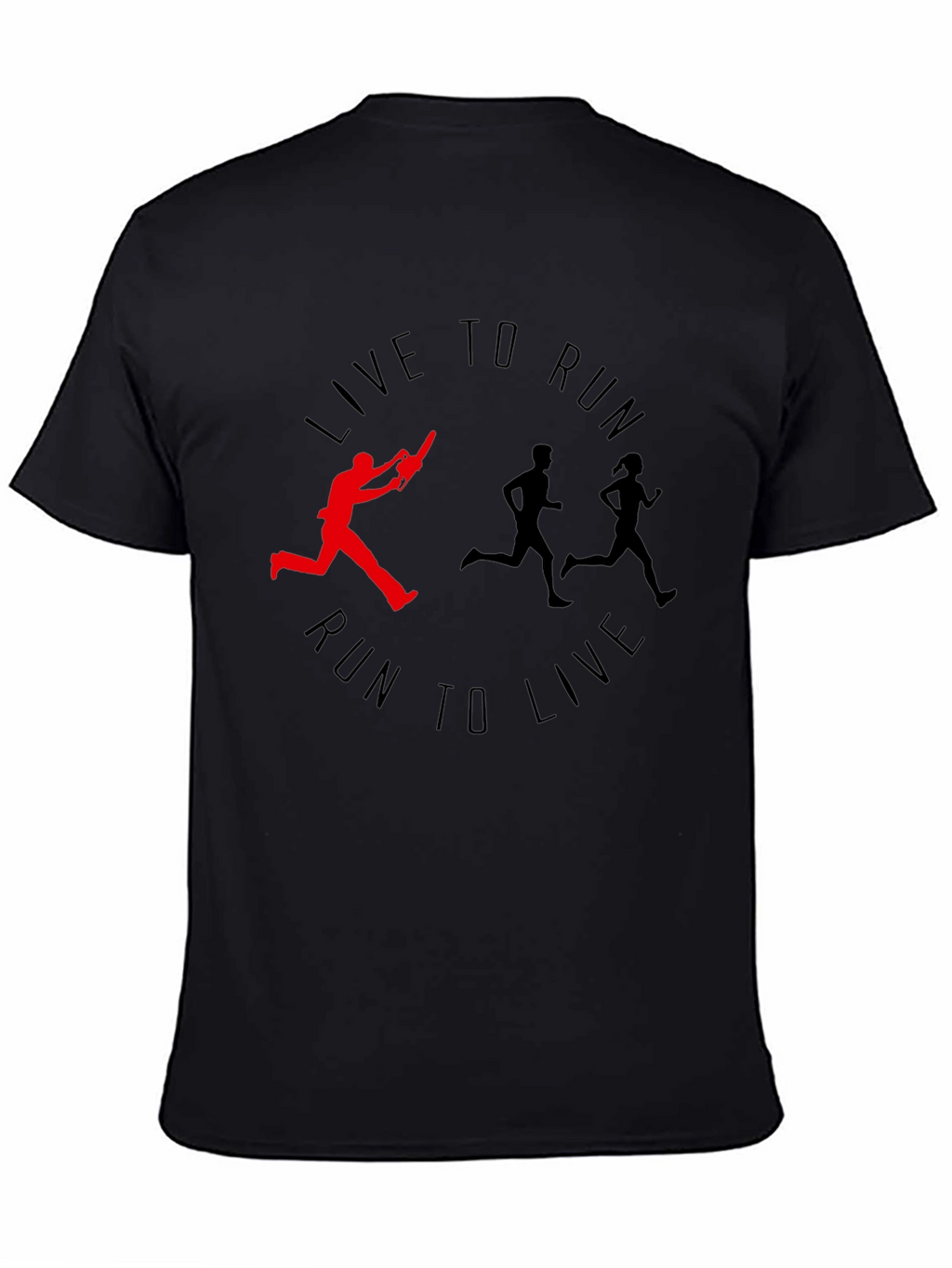 Live to Run Tee: Chainsaw Runner Graphic Print