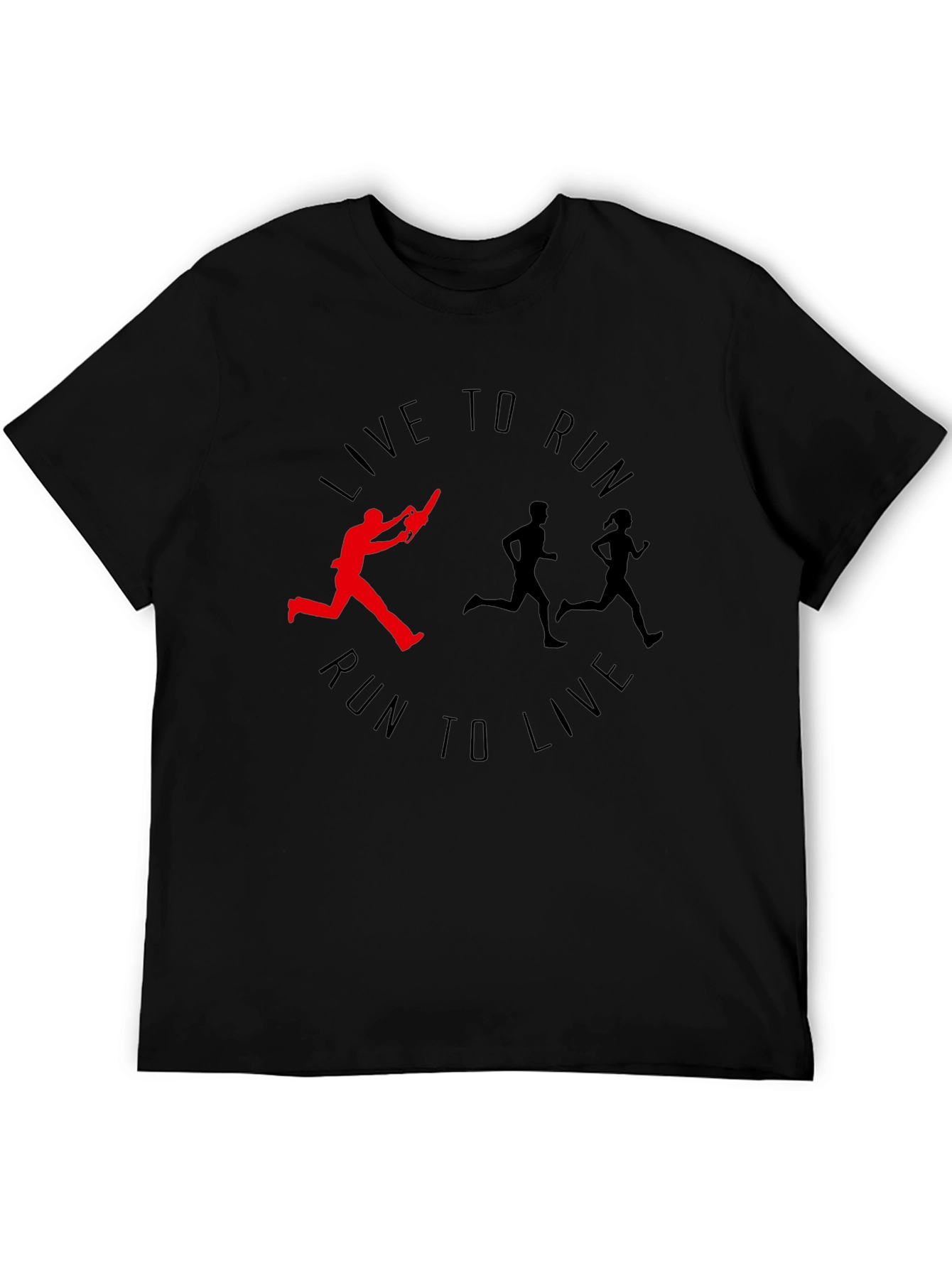 Live to Run Tee: Chainsaw Runner Graphic Print