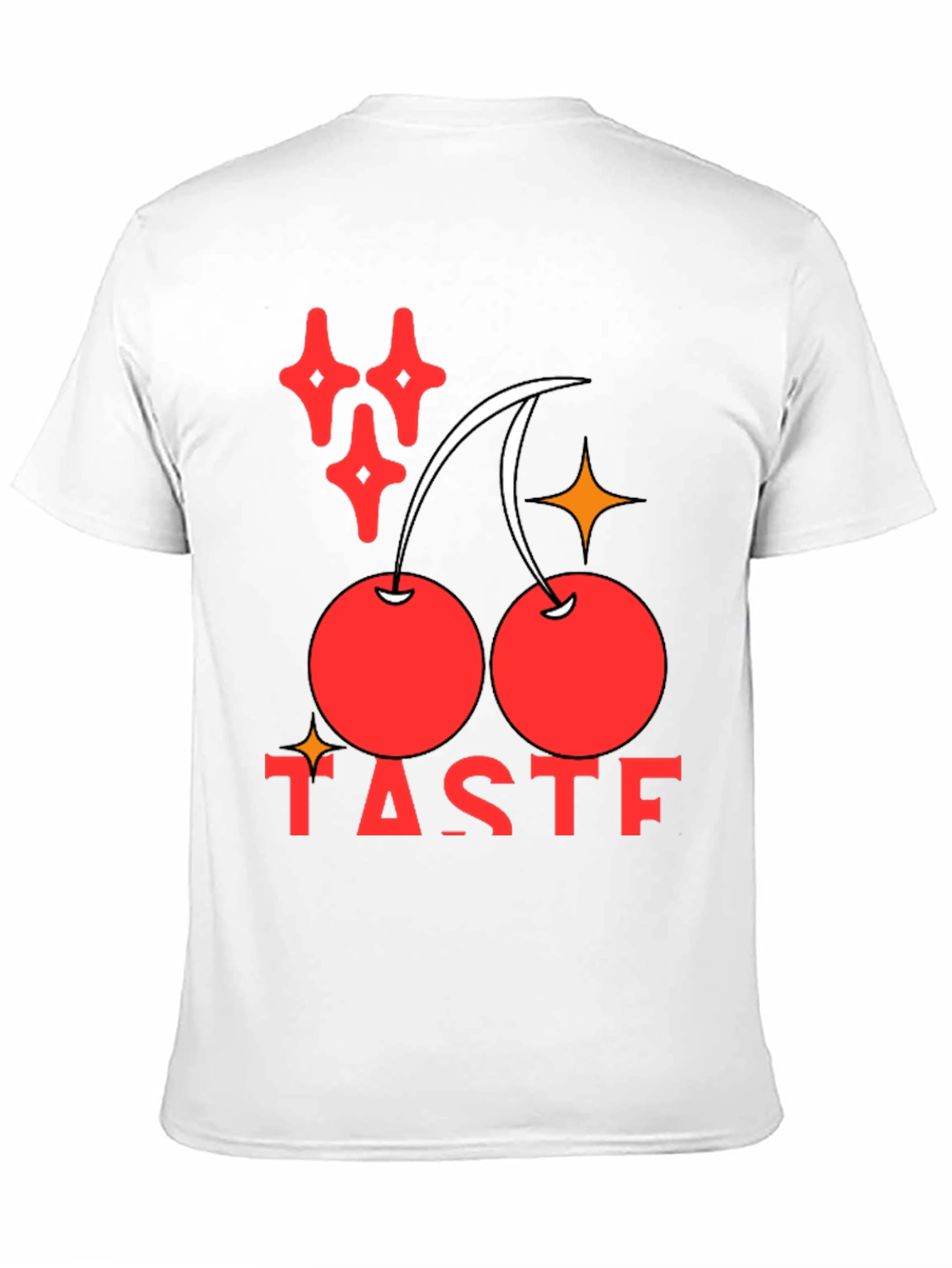 Taste Cherry Graphic Black T-Shirt