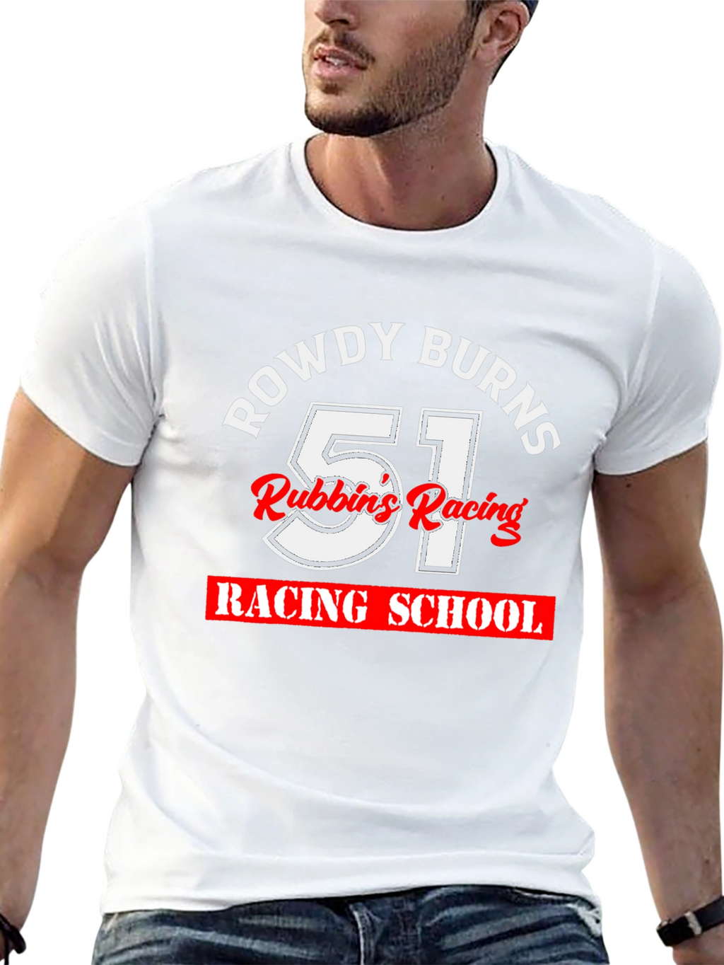 Rowdy Burns 51 Racing School T-Shirt