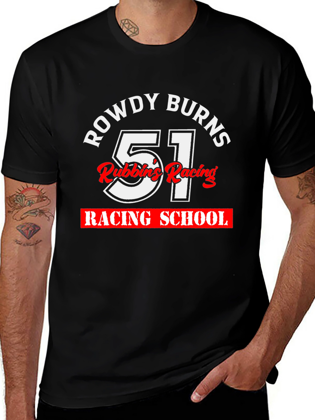 Rowdy Burns 51 Racing School T-Shirt