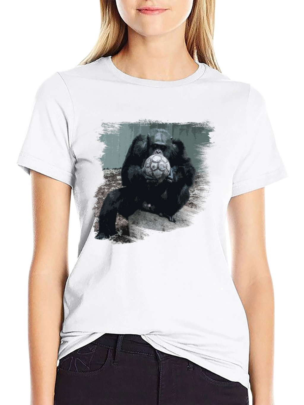 Gorilla Soccer T-Shirt - Unique Graphic Tee