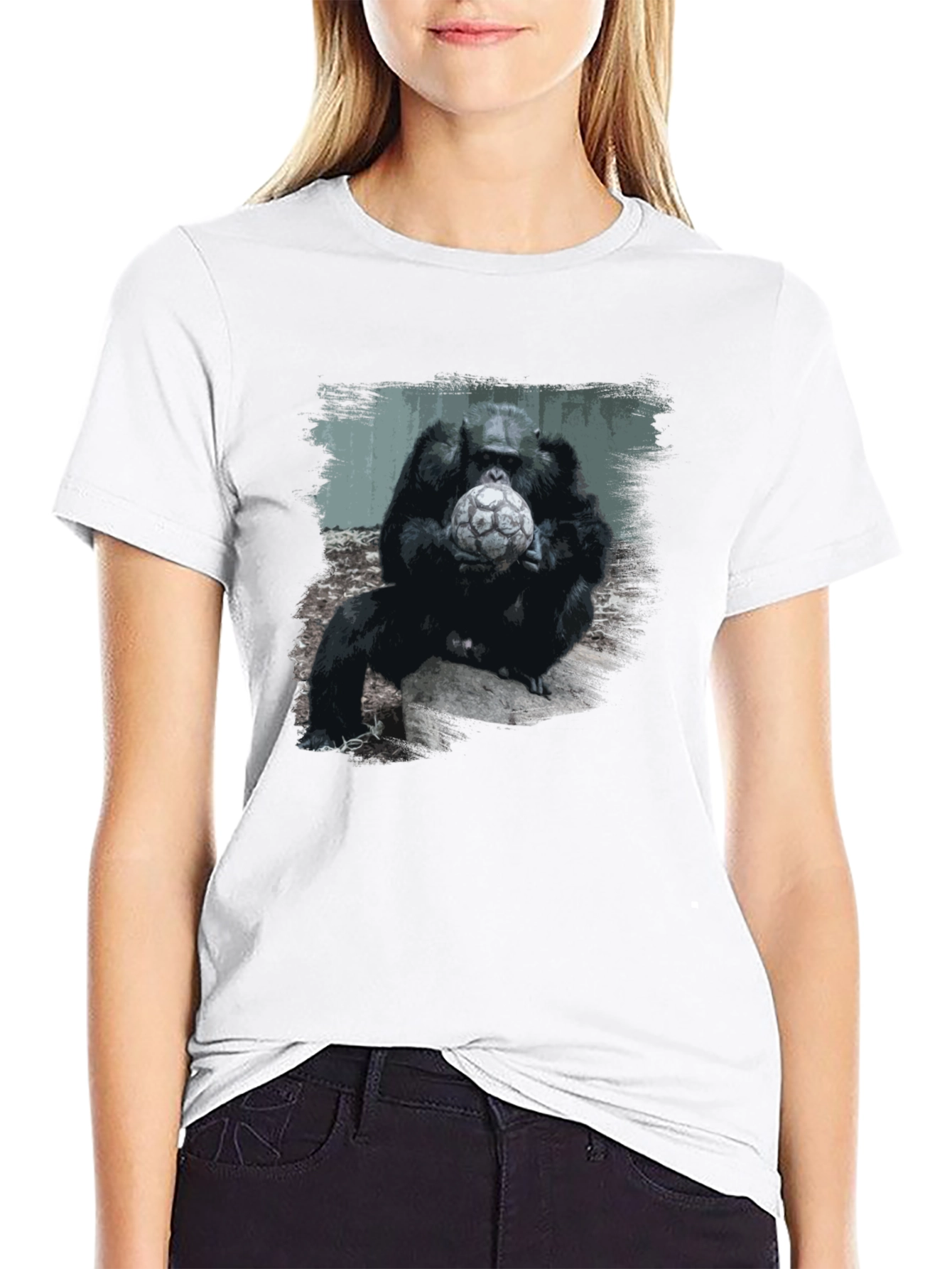 Gorilla Soccer T-Shirt - Unique Graphic Tee