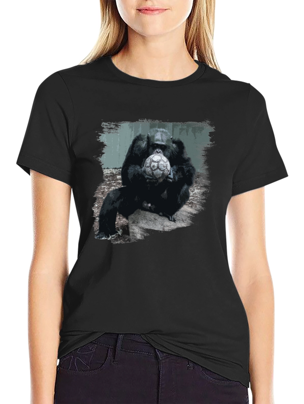 Gorilla Soccer T-Shirt - Unique Graphic Tee