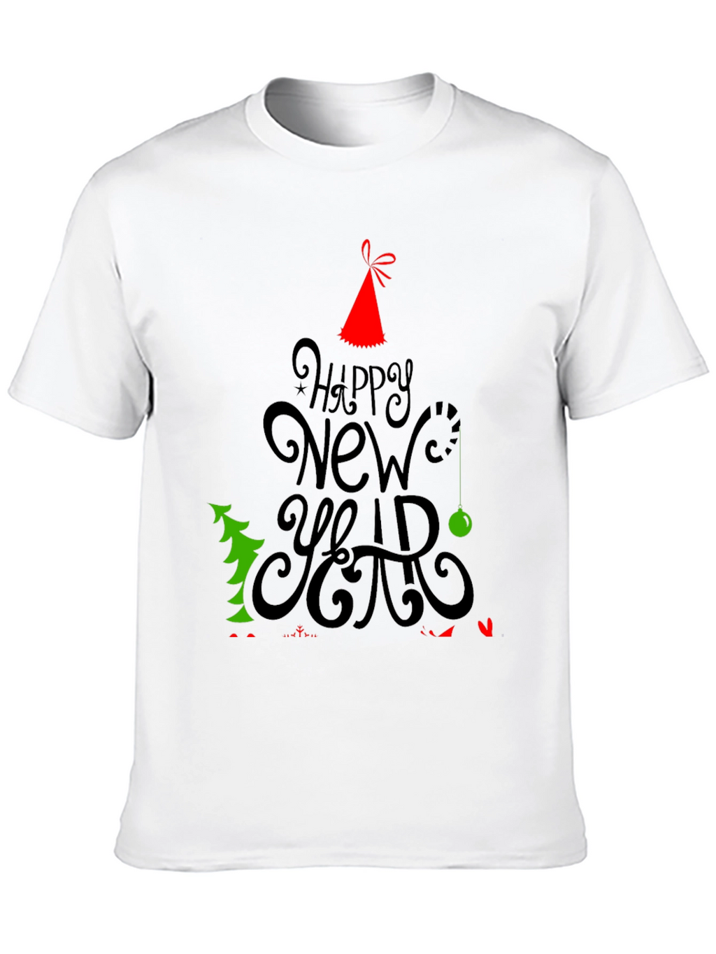 Happy New Year Holiday Graphic T-Shirt