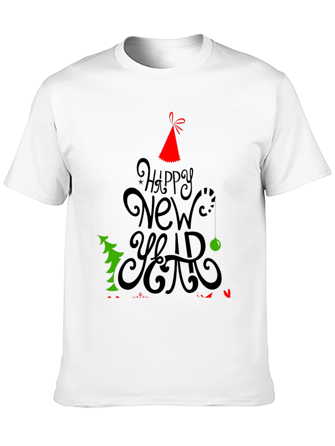 Happy New Year Holiday Graphic T-Shirt