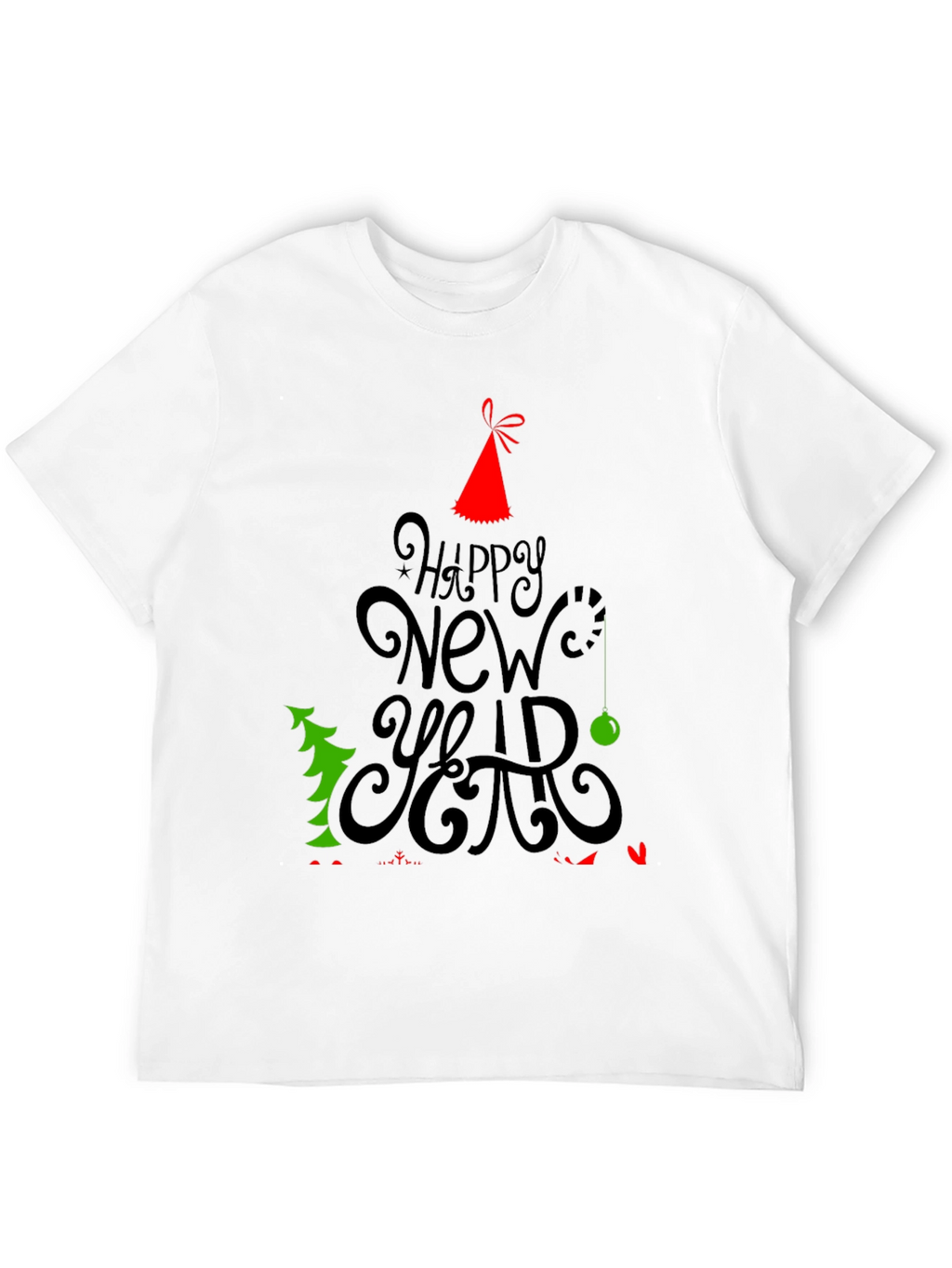 Happy New Year Holiday Graphic T-Shirt