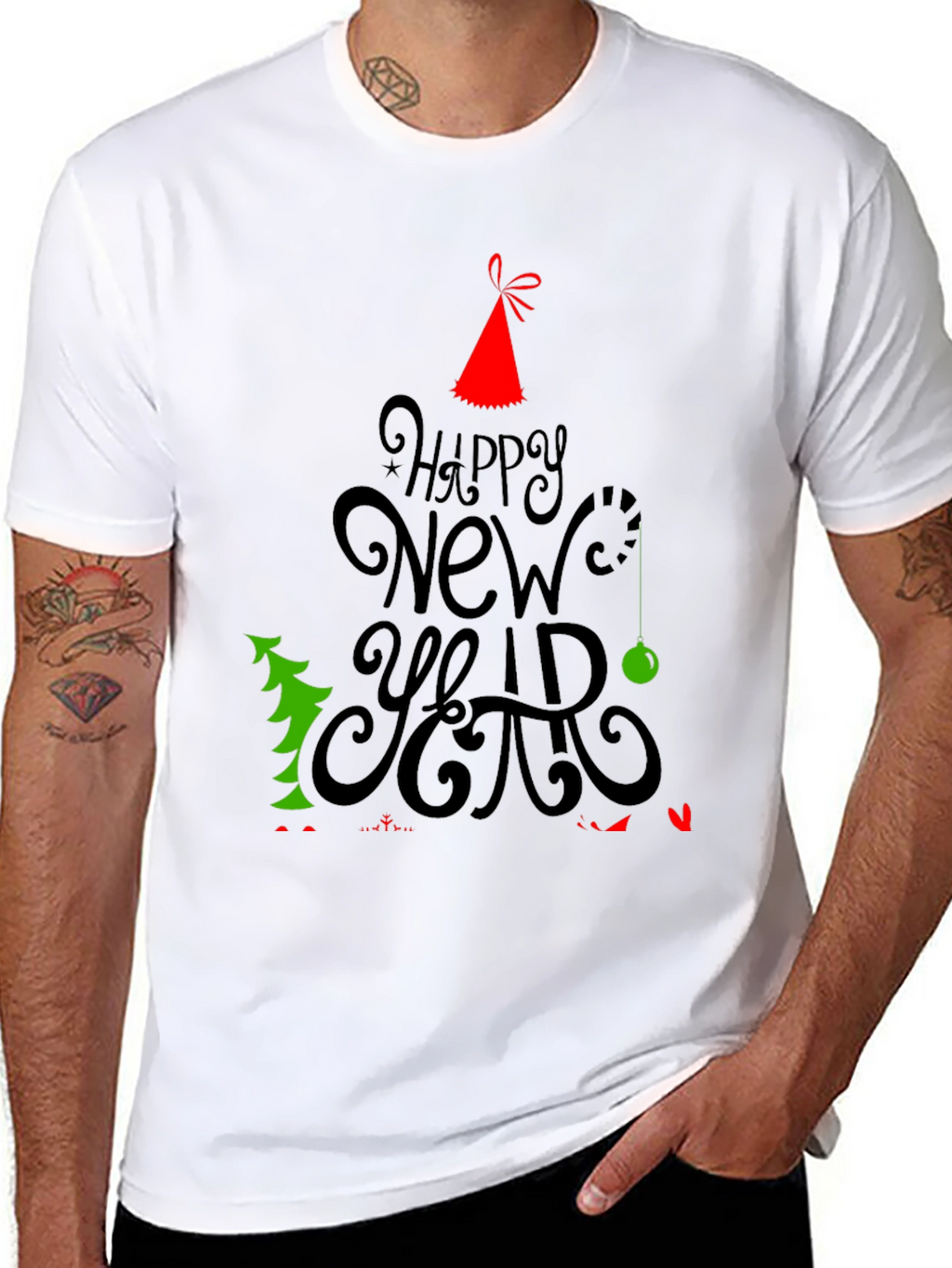 Happy New Year Holiday Graphic T-Shirt