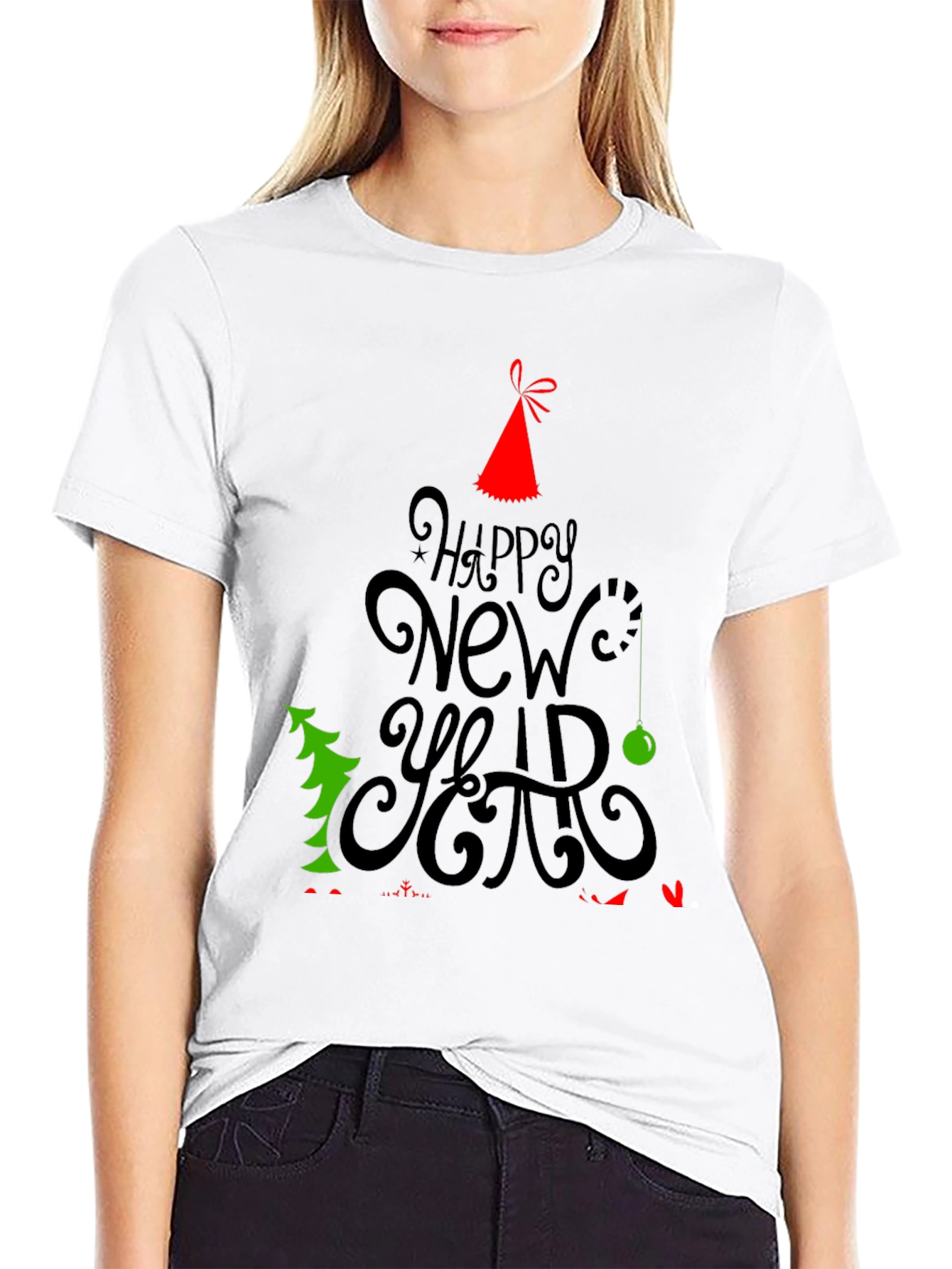 Happy New Year Holiday Graphic T-Shirt