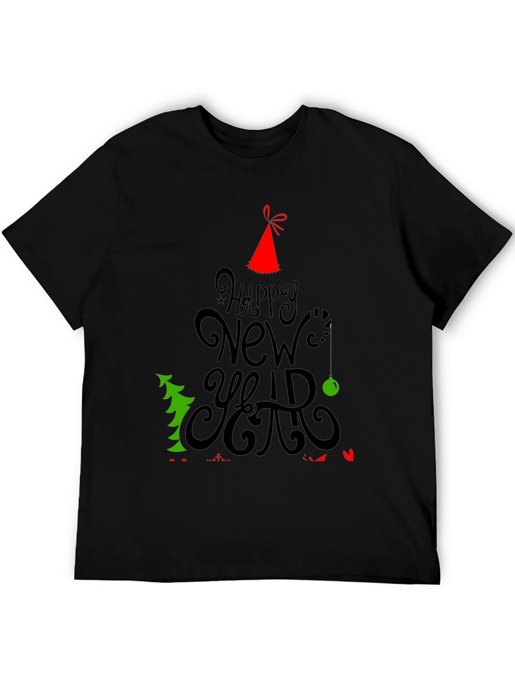 Happy New Year Holiday Graphic T-Shirt