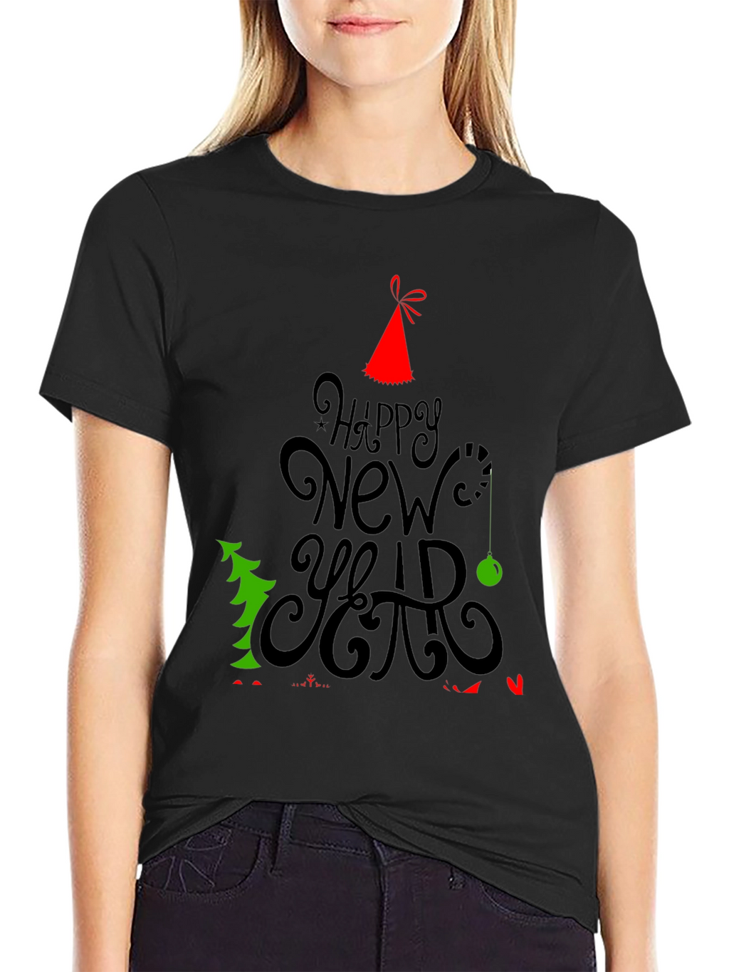 Happy New Year Holiday Graphic T-Shirt