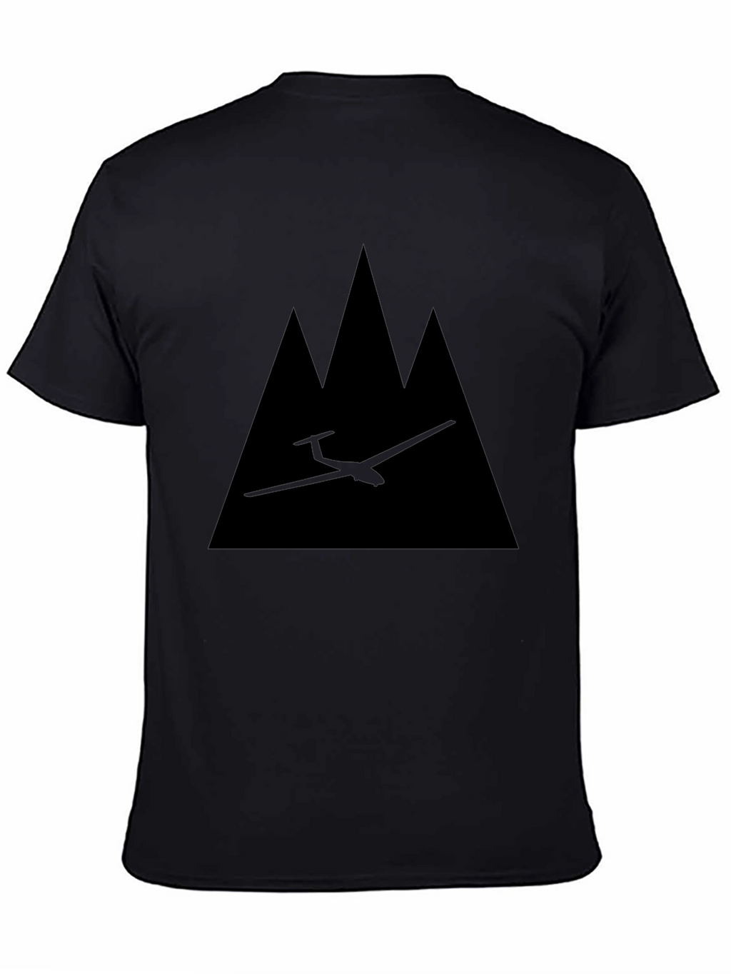 Glider & Mountains Graphic Tee - Black