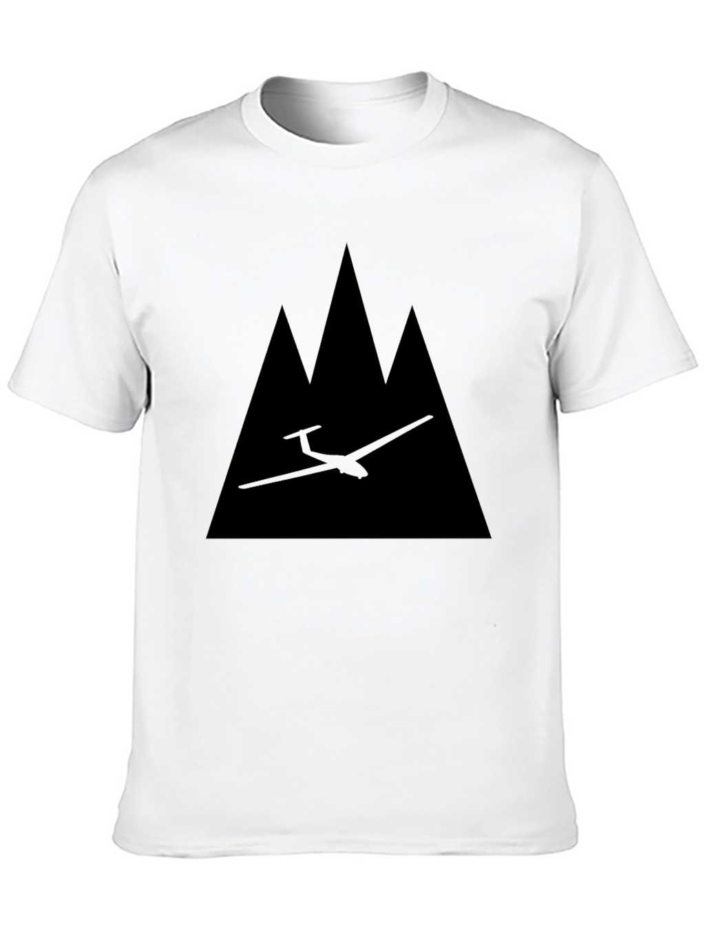 Glider & Mountains Graphic Tee - Black