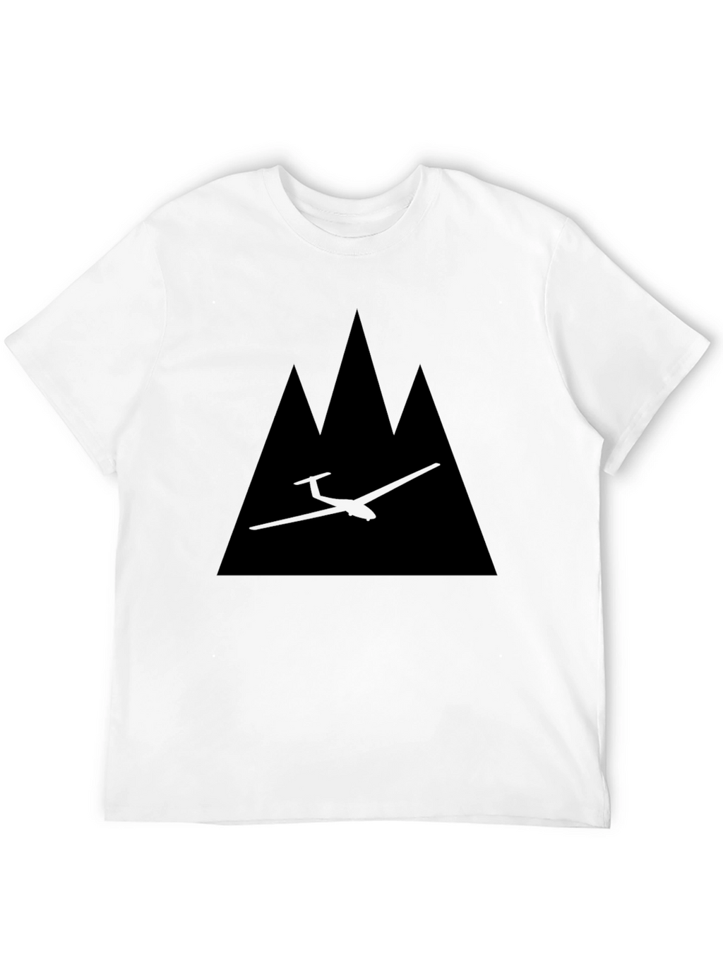 Glider & Mountains Graphic Tee - Black