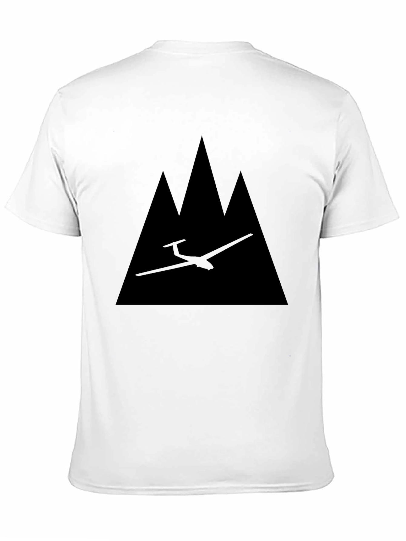Glider & Mountains Graphic Tee - Black
