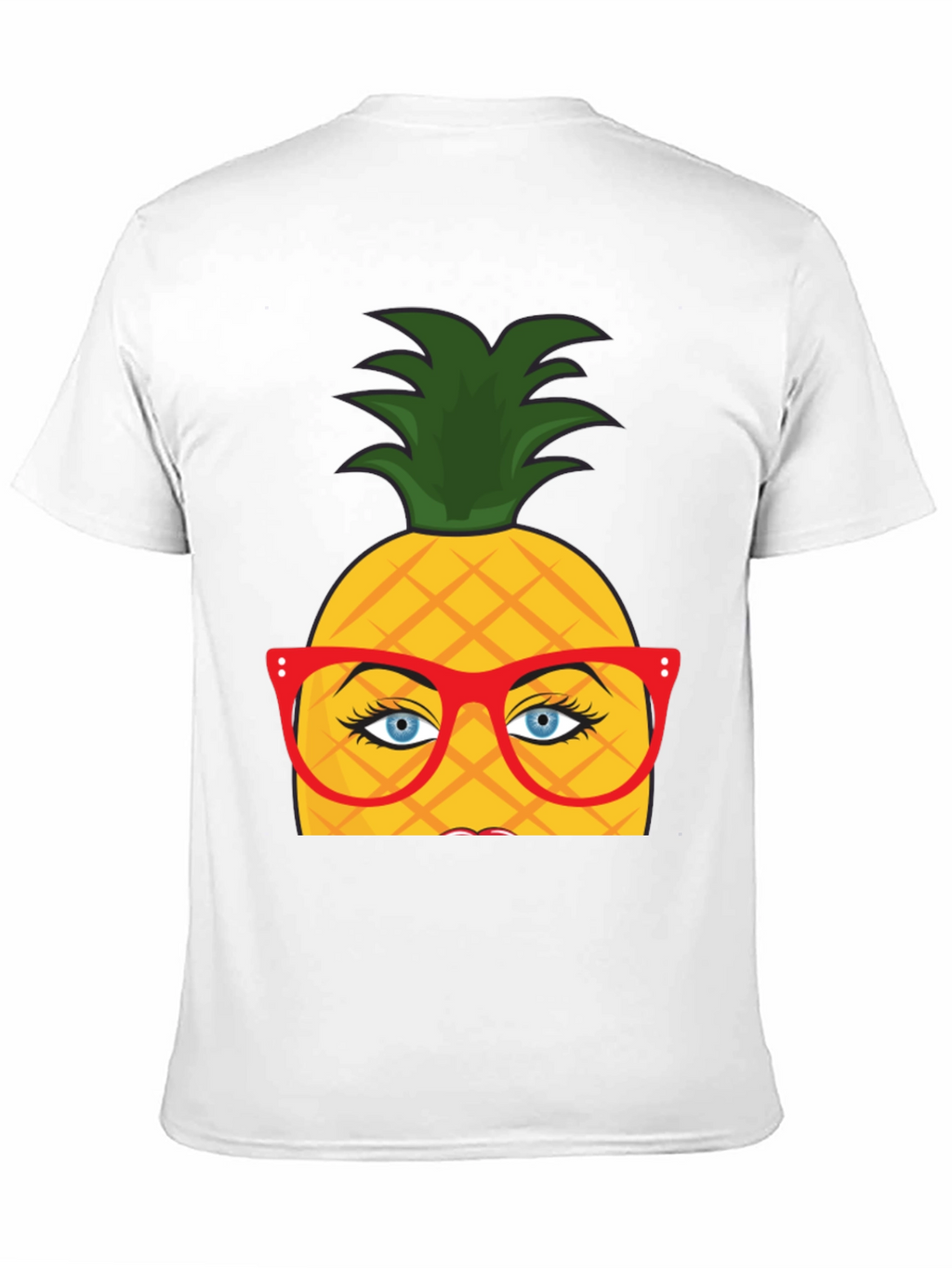 Funny Pineapple with Glasses Graphic T-Shirt