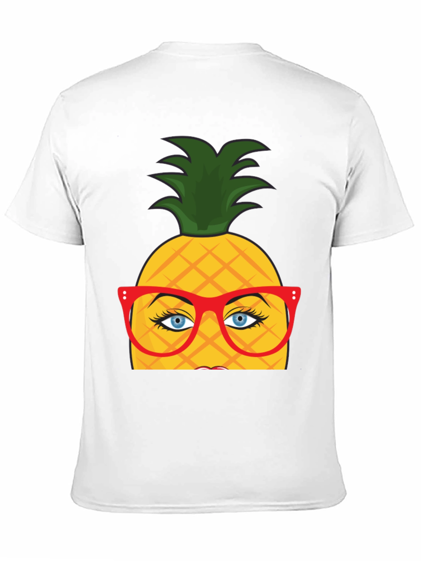 Funny Pineapple with Glasses Graphic T-Shirt