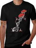 Mushroom DNA T-Shirt - Nature & Science Fusion