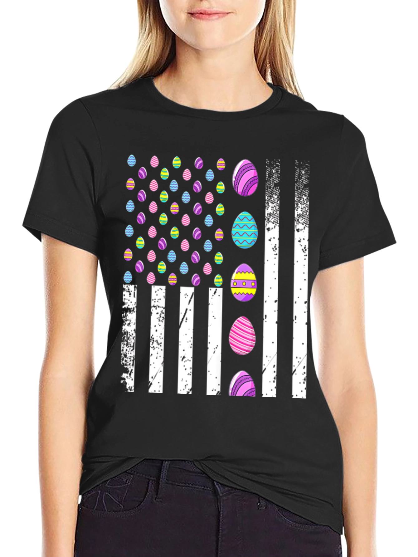 Easter Egg USA Flag T-Shirt