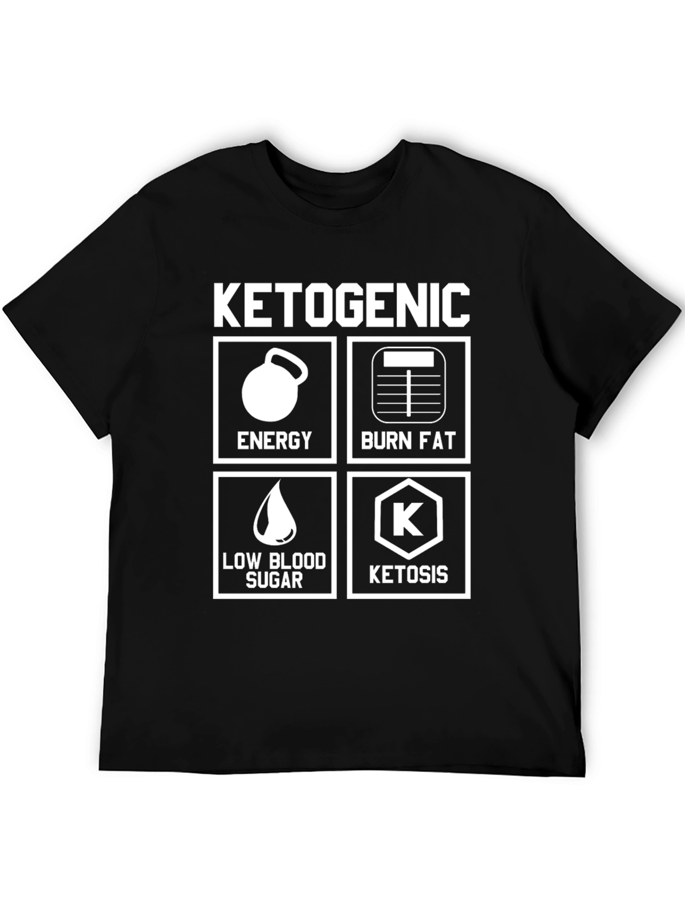 Ketogenic Diet T-Shirt - Energy Burn Fat Ketosis