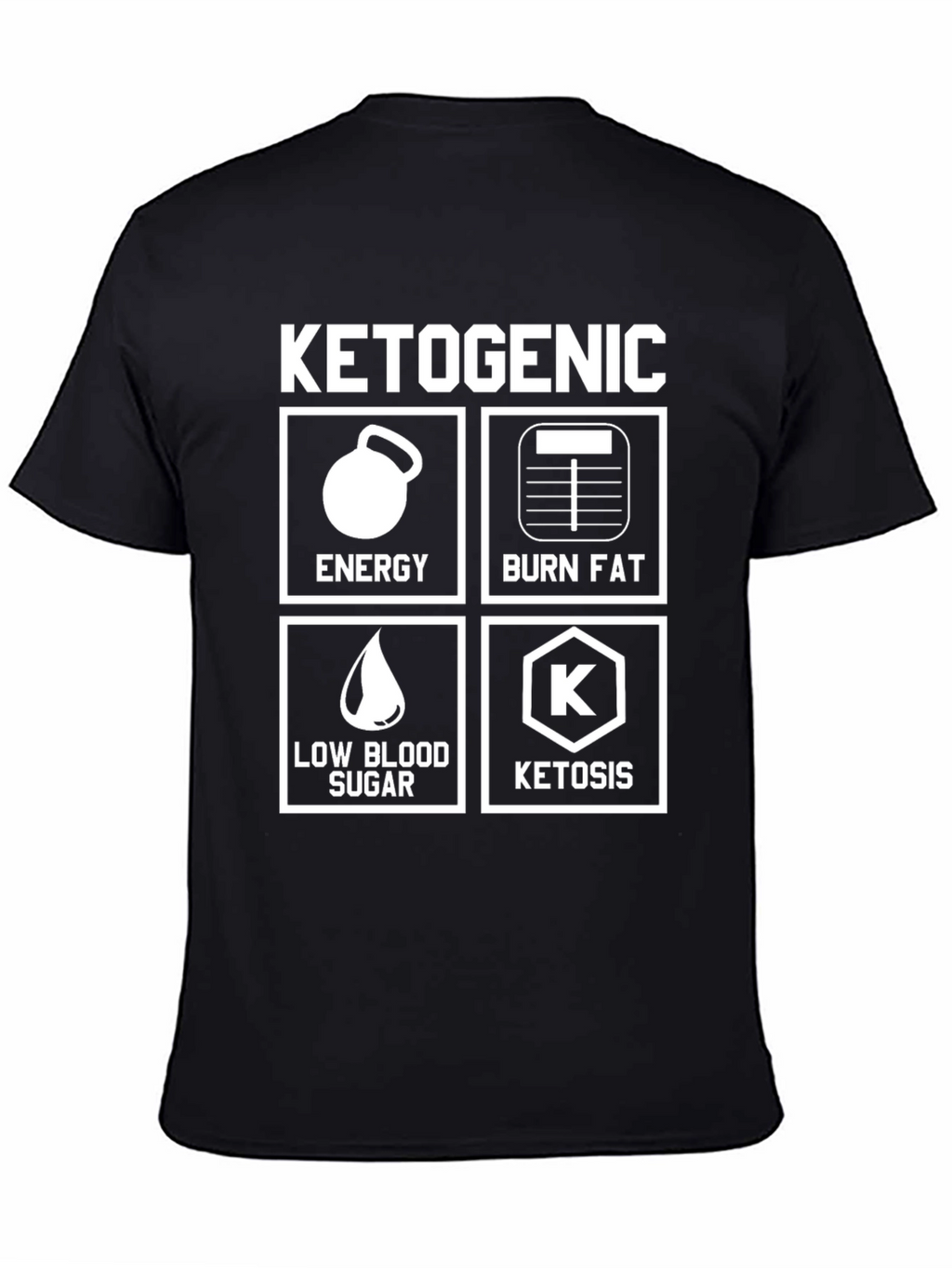 Ketogenic Diet T-Shirt - Energy Burn Fat Ketosis