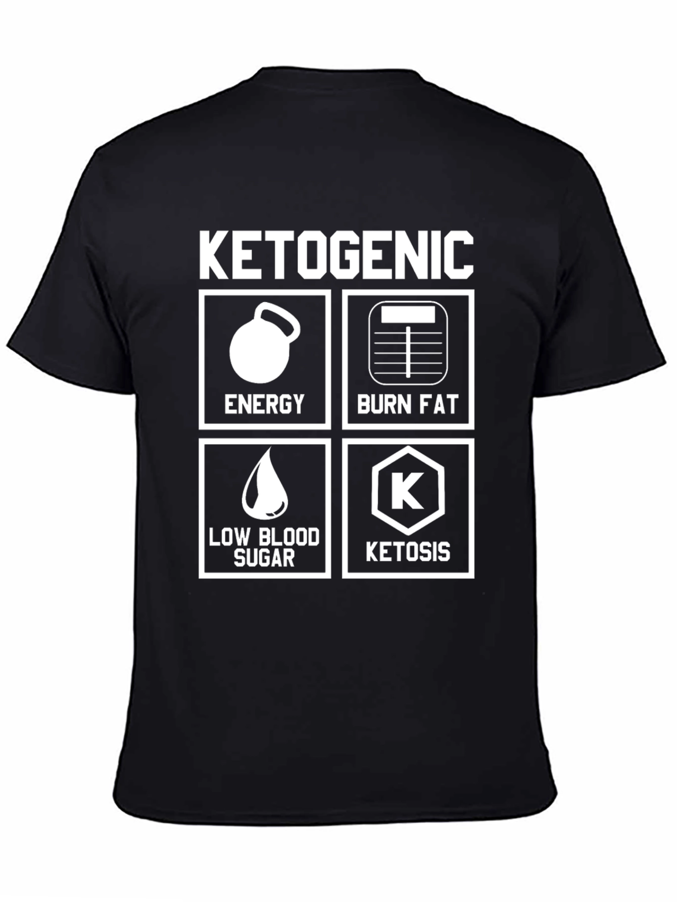 Ketogenic Diet T-Shirt - Energy Burn Fat Ketosis