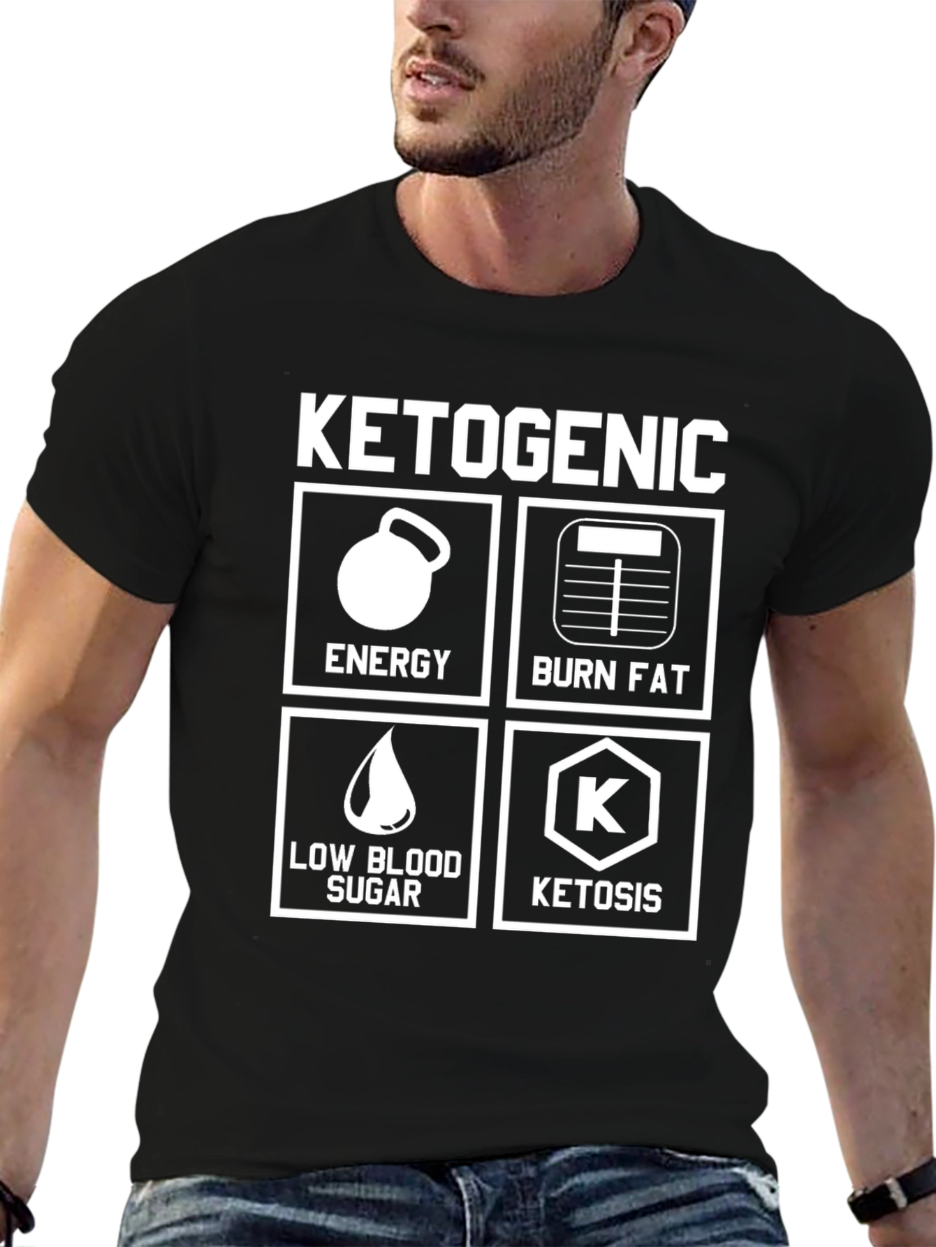 Ketogenic Diet T-Shirt - Energy Burn Fat Ketosis