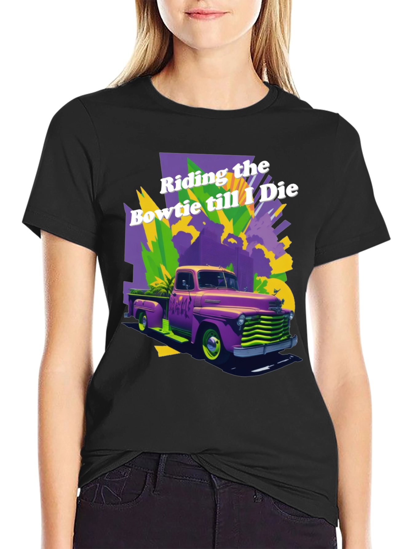 Retro Truck Graphic T-Shirt - Riding the Bowtie