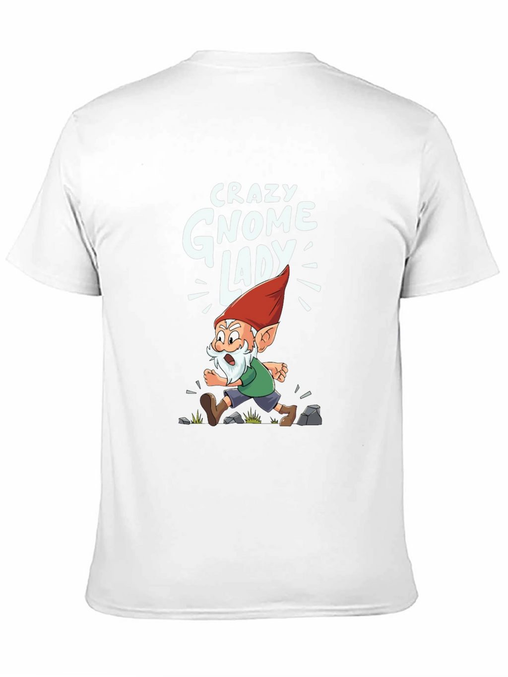 Crazy Gnome Lady Graphic Tee