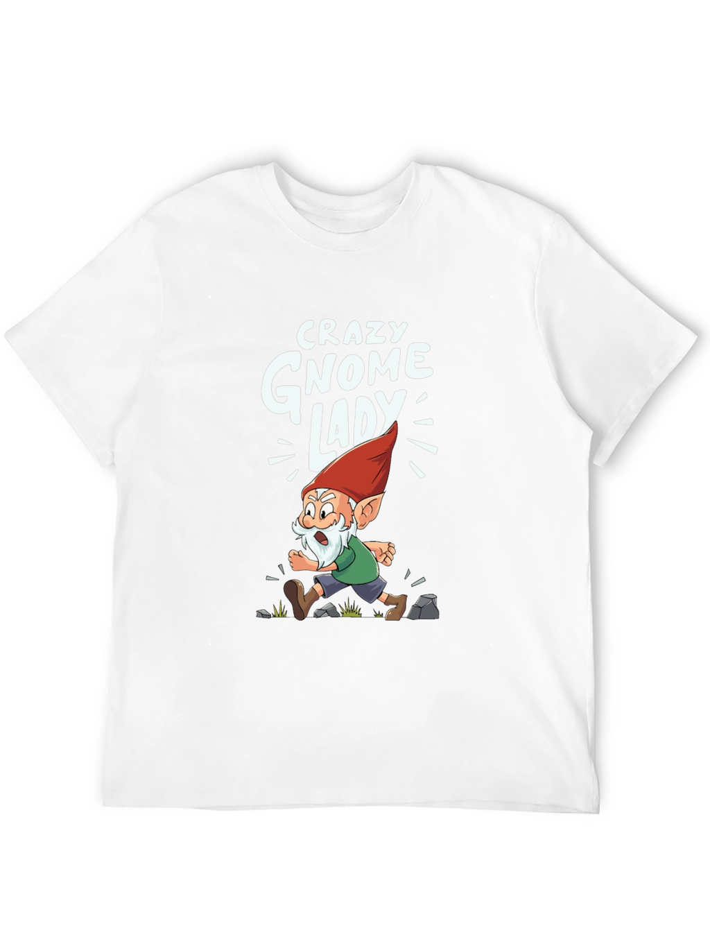 Crazy Gnome Lady Graphic Tee