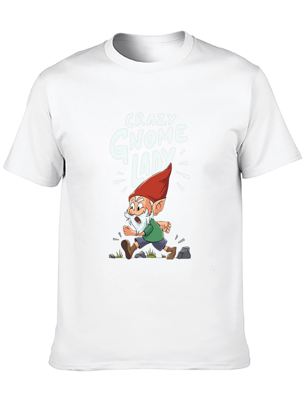 Crazy Gnome Lady Graphic Tee