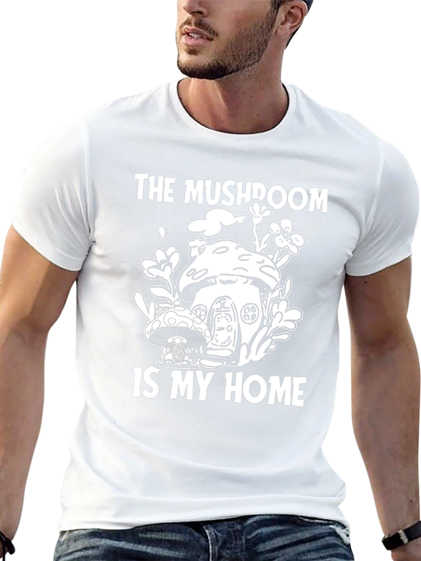 Mushroom Home T-Shirt - Nature Lover Tee