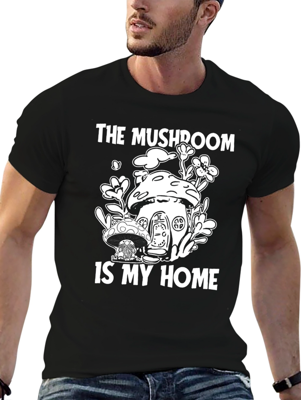 Mushroom Home T-Shirt - Nature Lover Tee
