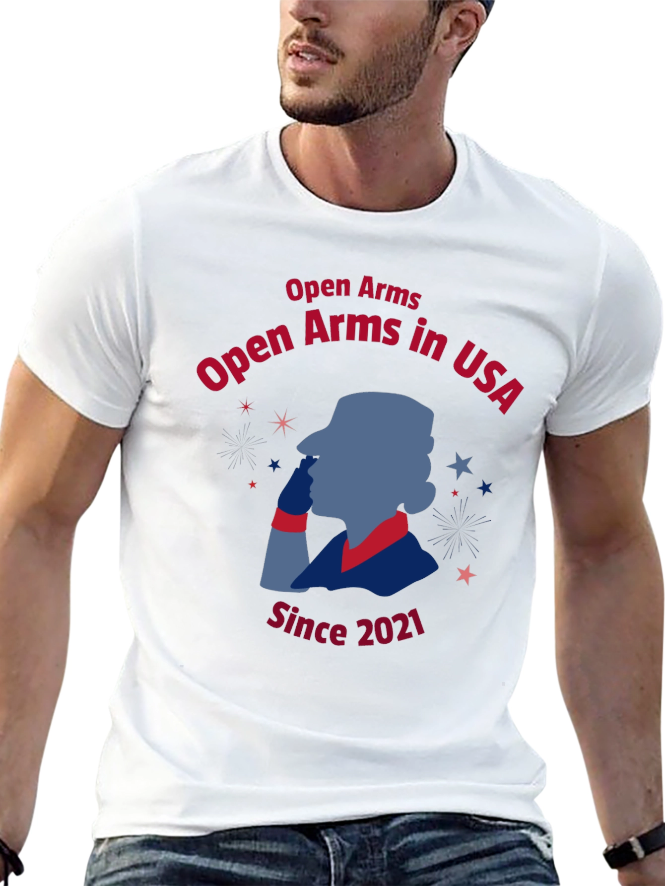 Open Arms in USA Graphic T-Shirt
