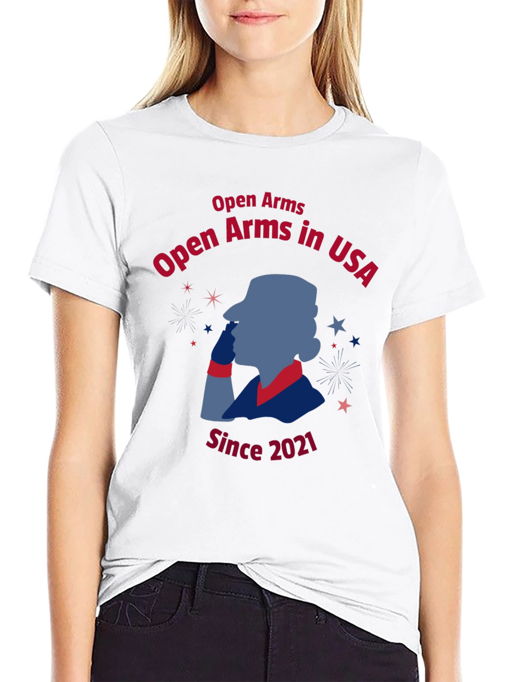 Open Arms in USA Graphic T-Shirt